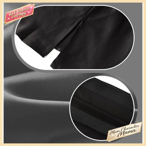 Satin Silk Mini Skirt High Waist Elastic Split Slit Bodycon Y2K Chic - Picture 5 of 6